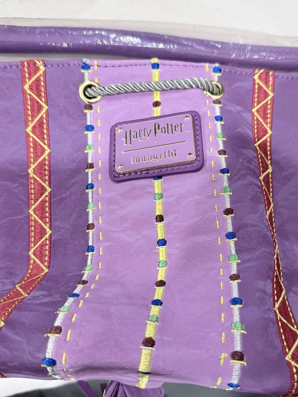 Warner Bros. Harry Potter Lavender Embroidered Tote by Loungefly